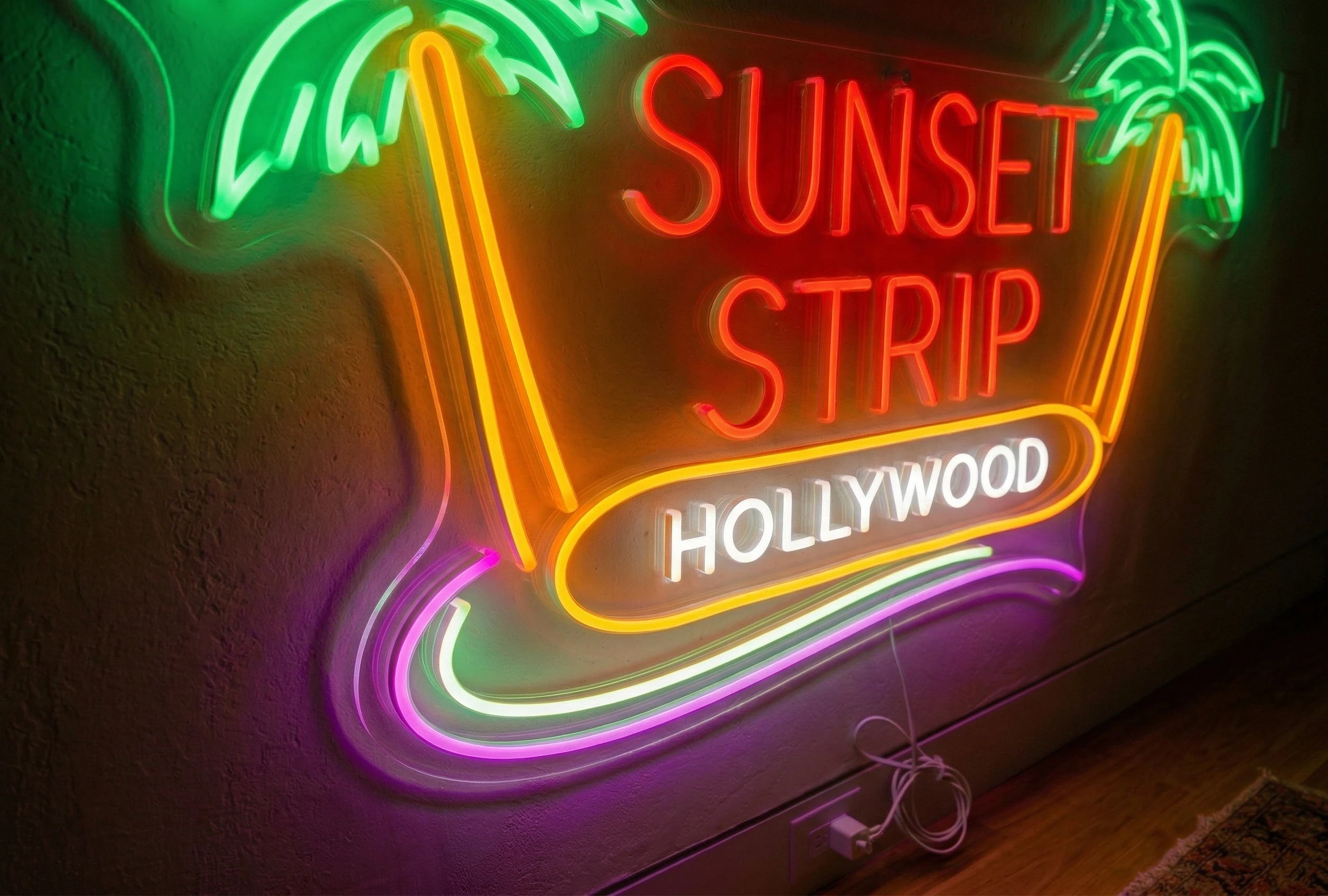 Sunset Strip Hollywood neon sign
